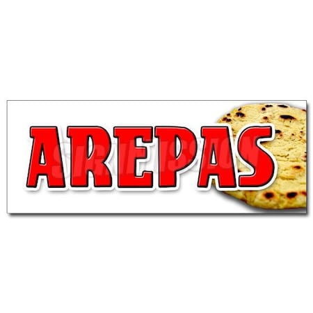 Signmission AREPAS DECAL sticker colombian venezuelan food cheese latin restaurant, D-36 Arepas D-36 Arepas